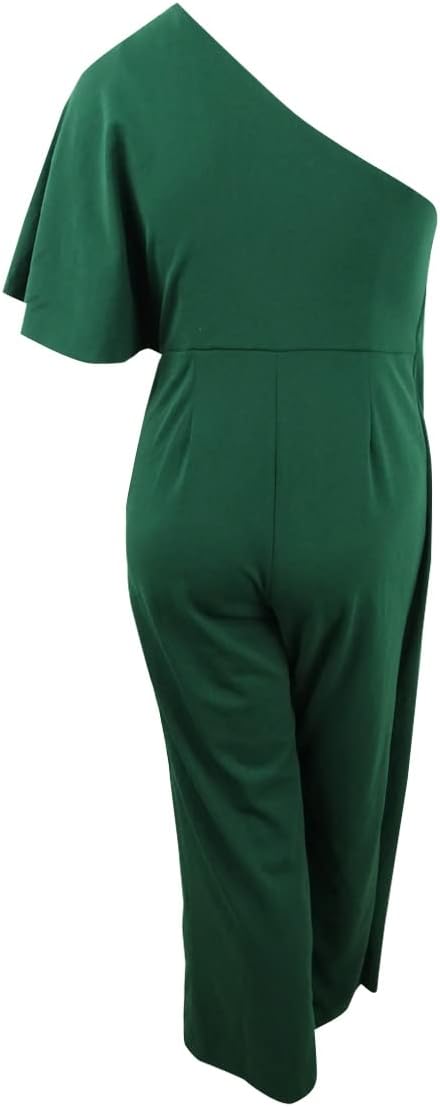 Petite Draped One-Shoulder Jumpsuit Q96689