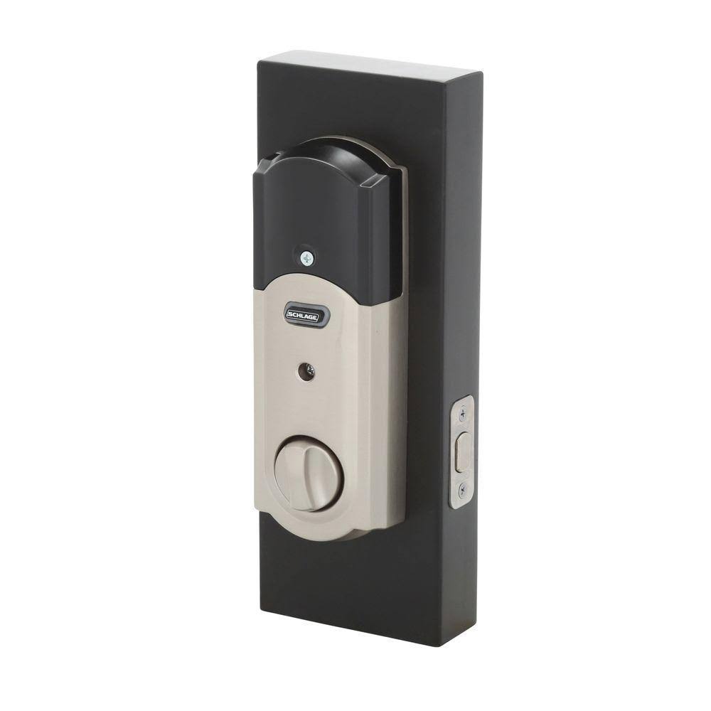 Satin Nickel Touchscreen Deadbolt with Alarm G268166