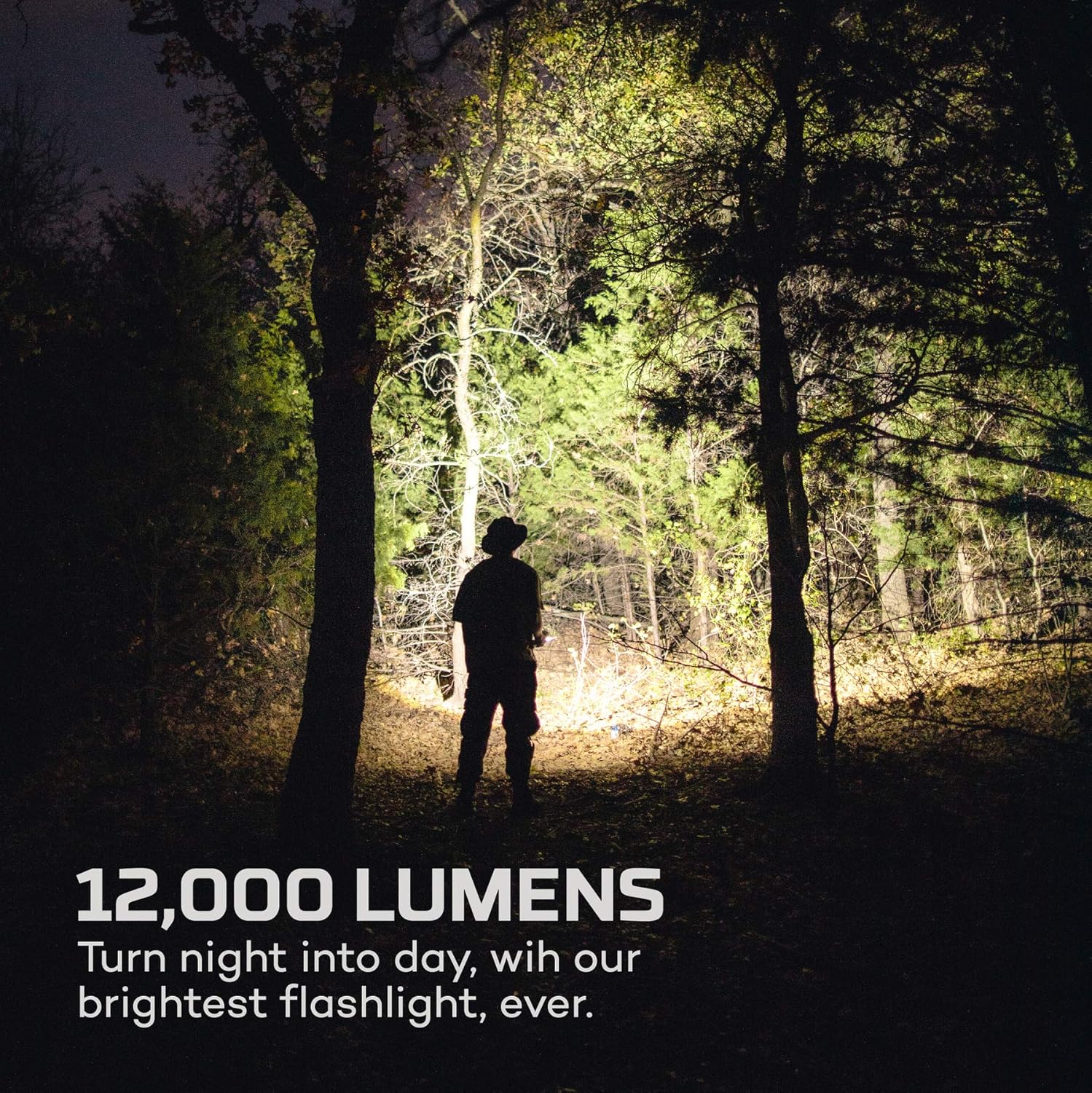 12K lumen rechargeable adjustable beam LED flashlight with USB powered LED reading light bundle H983