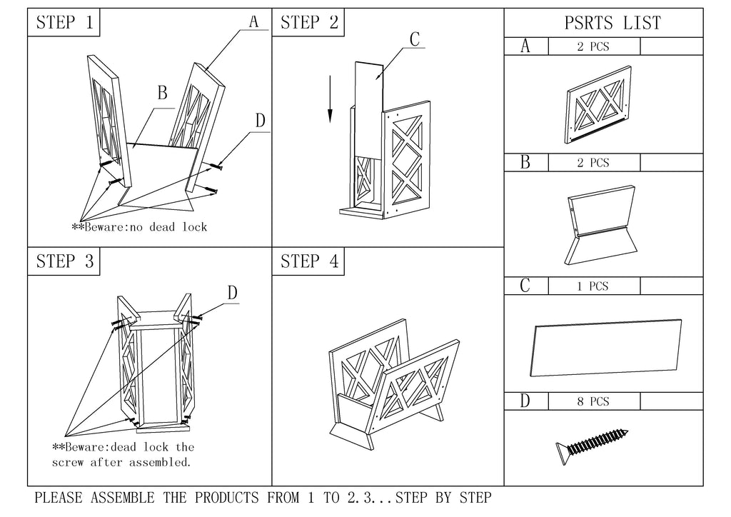 Contemporary Magazine Rack S41877