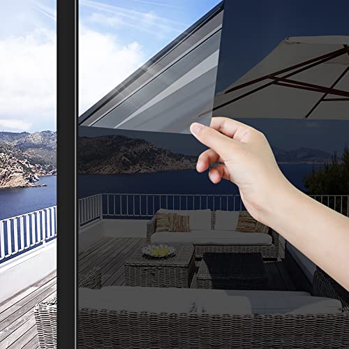 Black 23.62Inch X 13.1Feet Window Privacy Film N194044