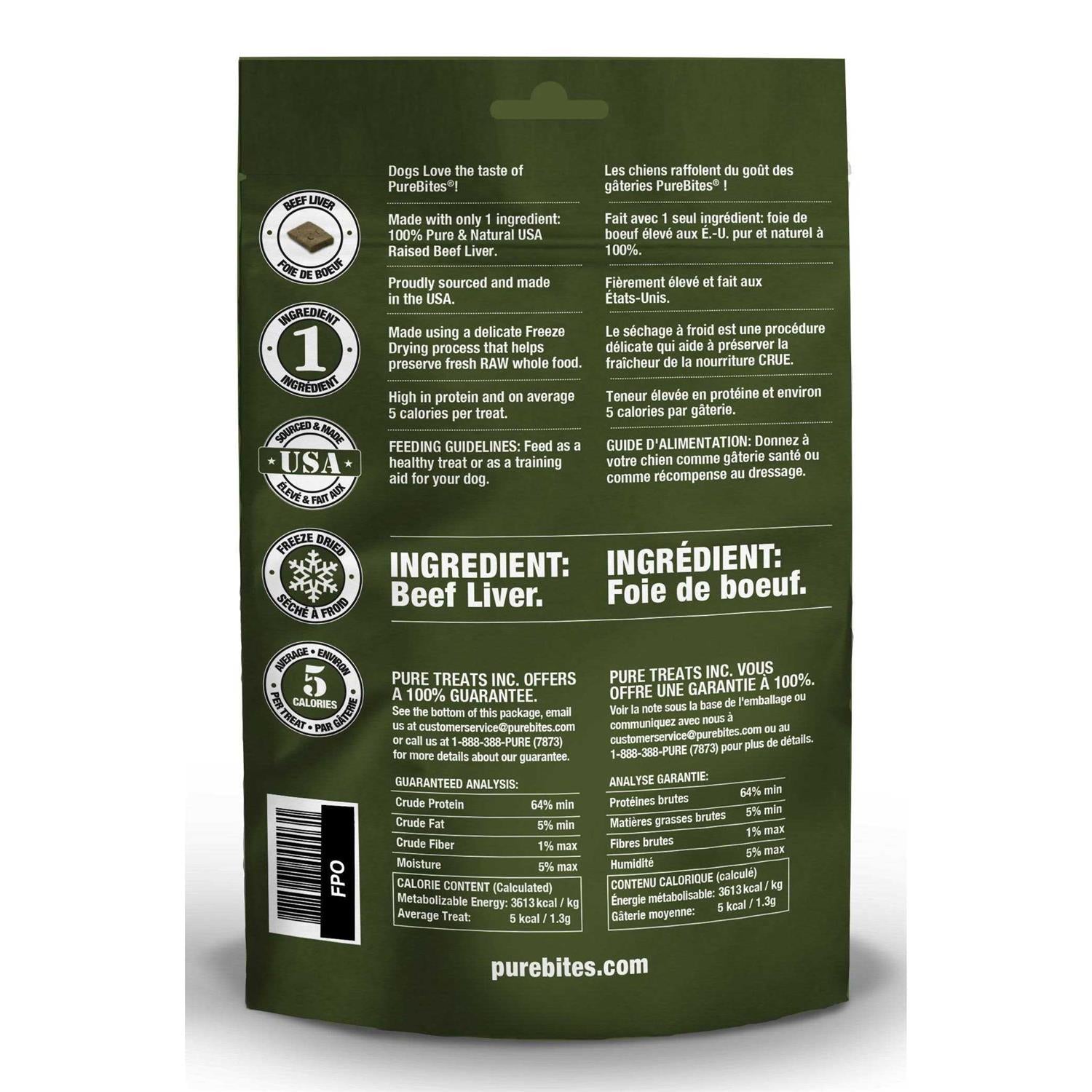 Freeze Dried Beef Liver Dog Treats F3852