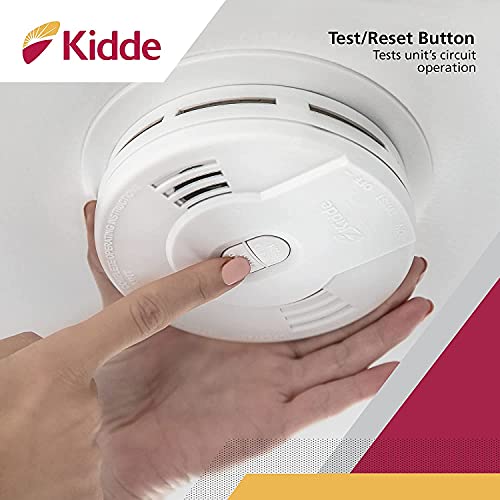 10-Year Battery Powered Smoke Detector with LED Warning Light M638