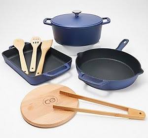 Red Cast Iron 4-pc Cookware Set C5441