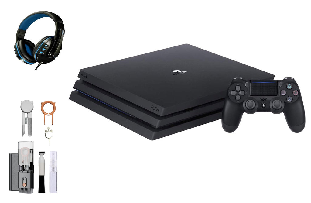 PlayStation 4 Pro 1TB Gaming Console Black Headset Bundle N10078