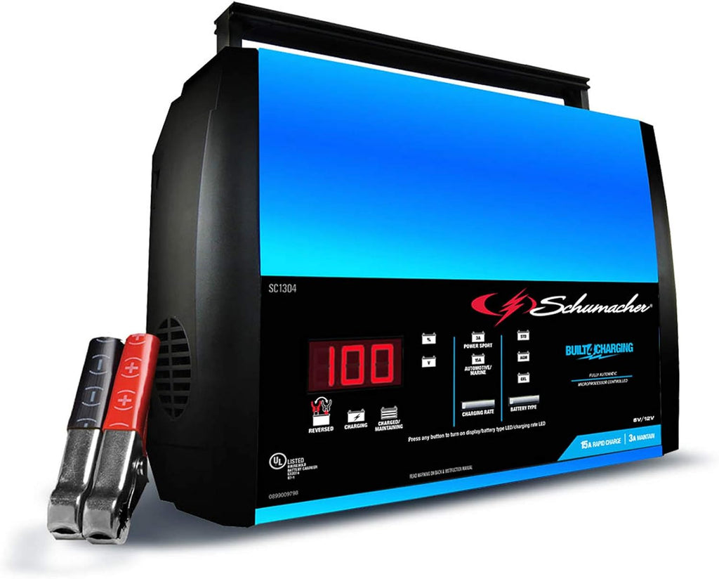 15 Amp 3 Amp 6V 12V Automatic Battery Charger Maintainer W481