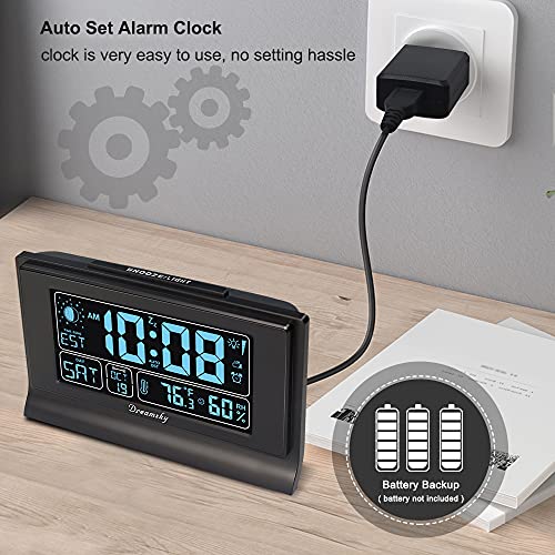 Auto Set Digital Alarm Clock with 5 Inch Large Display M238