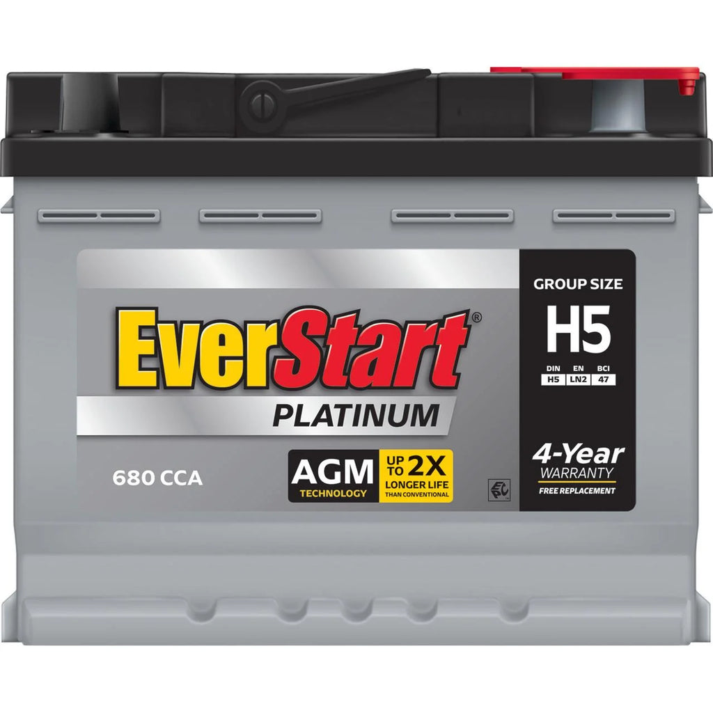 AGM Automotive Battery, Group Size H5 / LN2 / 47 12 Volt, 680 CCA H1800