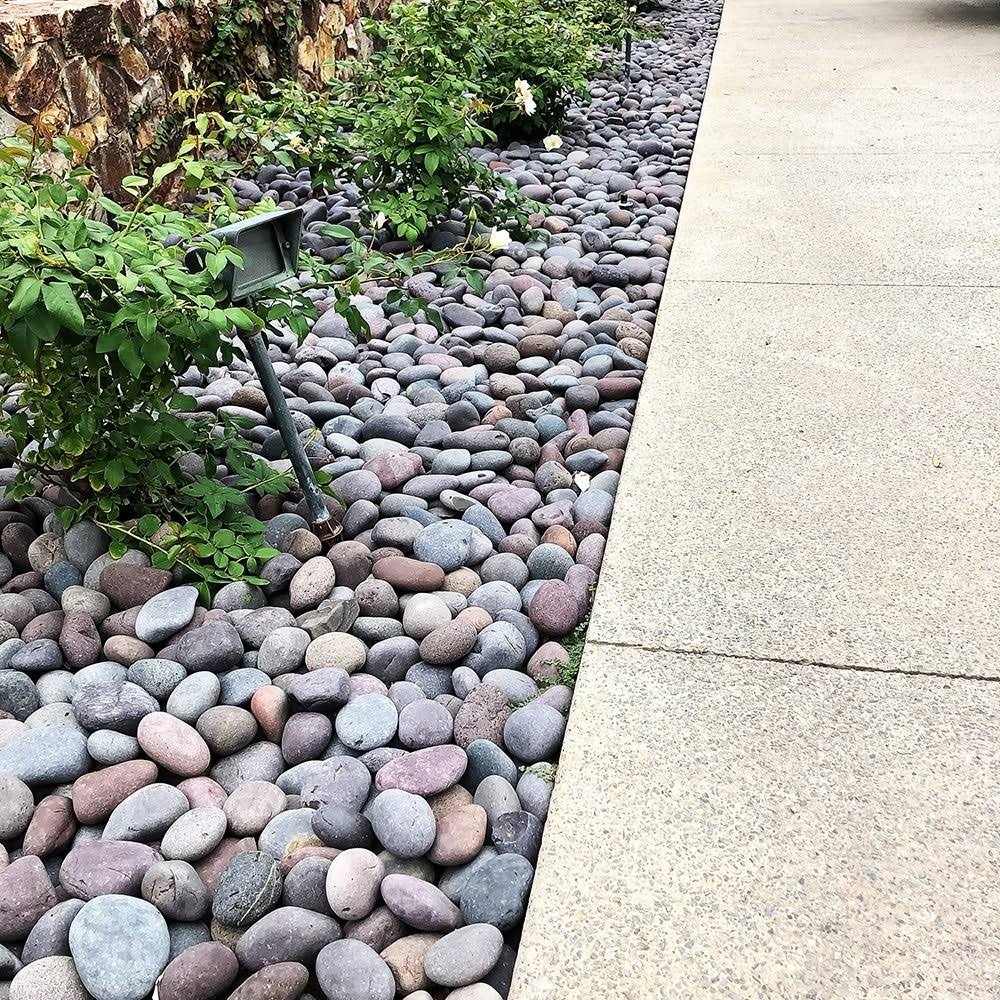 Mexican Beach Pebbles 40 lbs Smooth Round Stones V96399