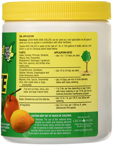 Organic Iron Chelate Concentrate (10% Iron) 8 oz Water Soluble Chelated Iron N5554