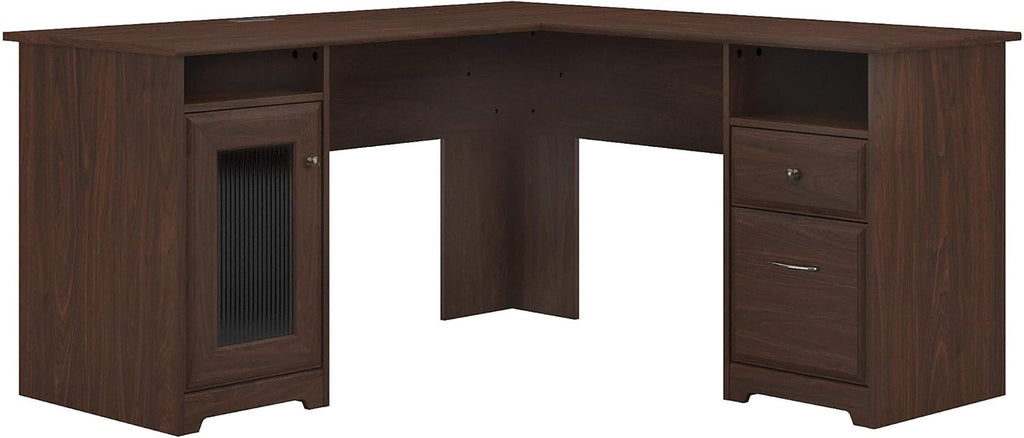 Modern Walnut L Shape Desk L526