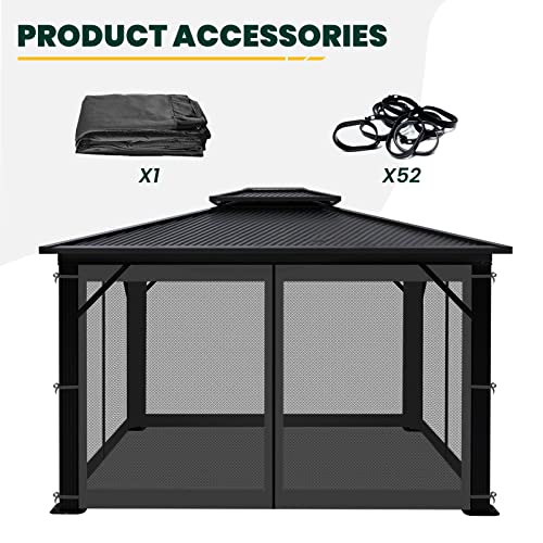 Black 10' x 10' 4-Panel Mosquito Netting with Zippers N390042