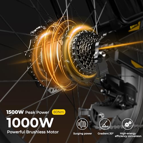 26" Fat Tire Electric Mountain Bike with 48V Removable Battery J731