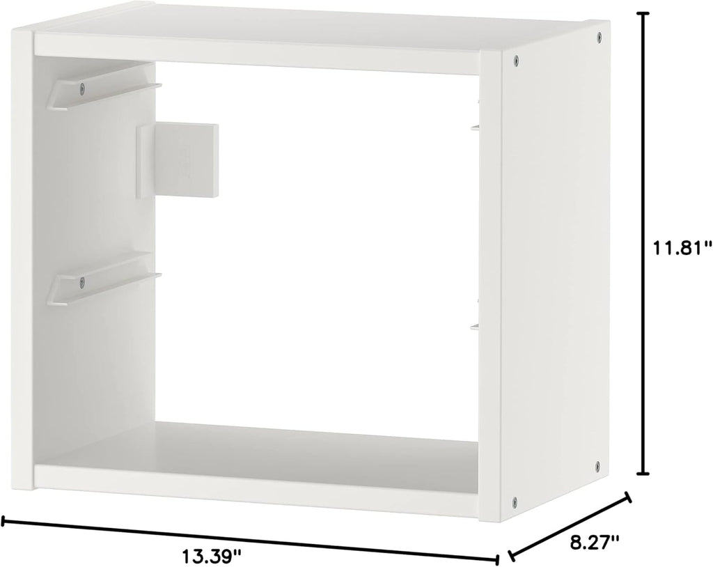 White wall storage, 34x21x30 cm W8127