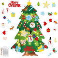 3.3FT Felt Christmas Tree with 32 Ornaments and String Lights W565