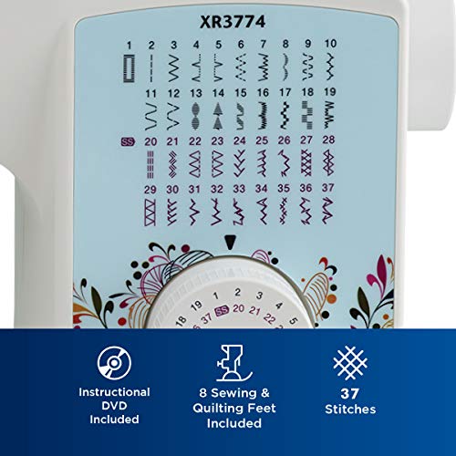 37 Built-in Stitches Sewing and Quilting Machine with Wide Table N805