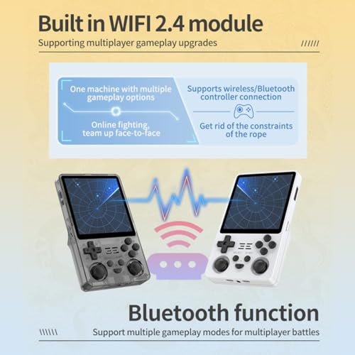 Transparent Black 4 Inch Handheld Retro Game Console O668