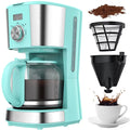 Blue 12-Cup Programmable Drip Coffee Maker N256081