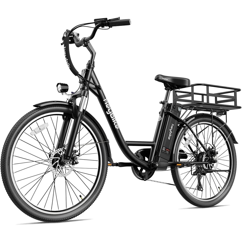Electric City Cruiser Bicycle 26" 7-Speed Electric Bike with Removable Battery M5921