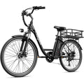 Electric City Cruiser Bicycle 26" 7-Speed Electric Bike with Removable Battery M5921