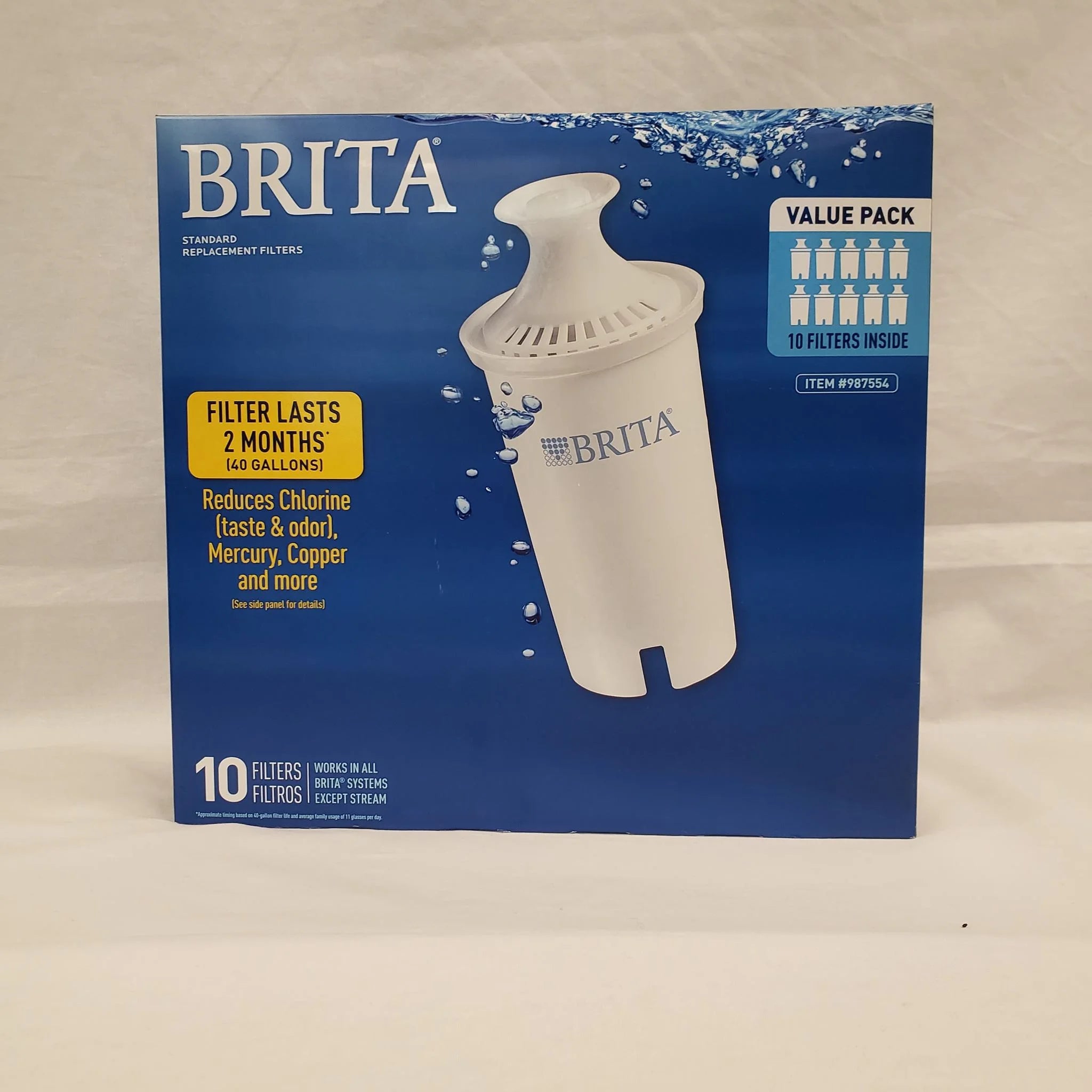 10 pack Brita Replacement Filters M95642