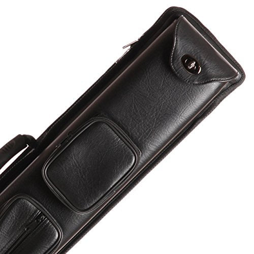 Black Leatherette 3 Butt 5 Shaft Combo Cue Case Q693
