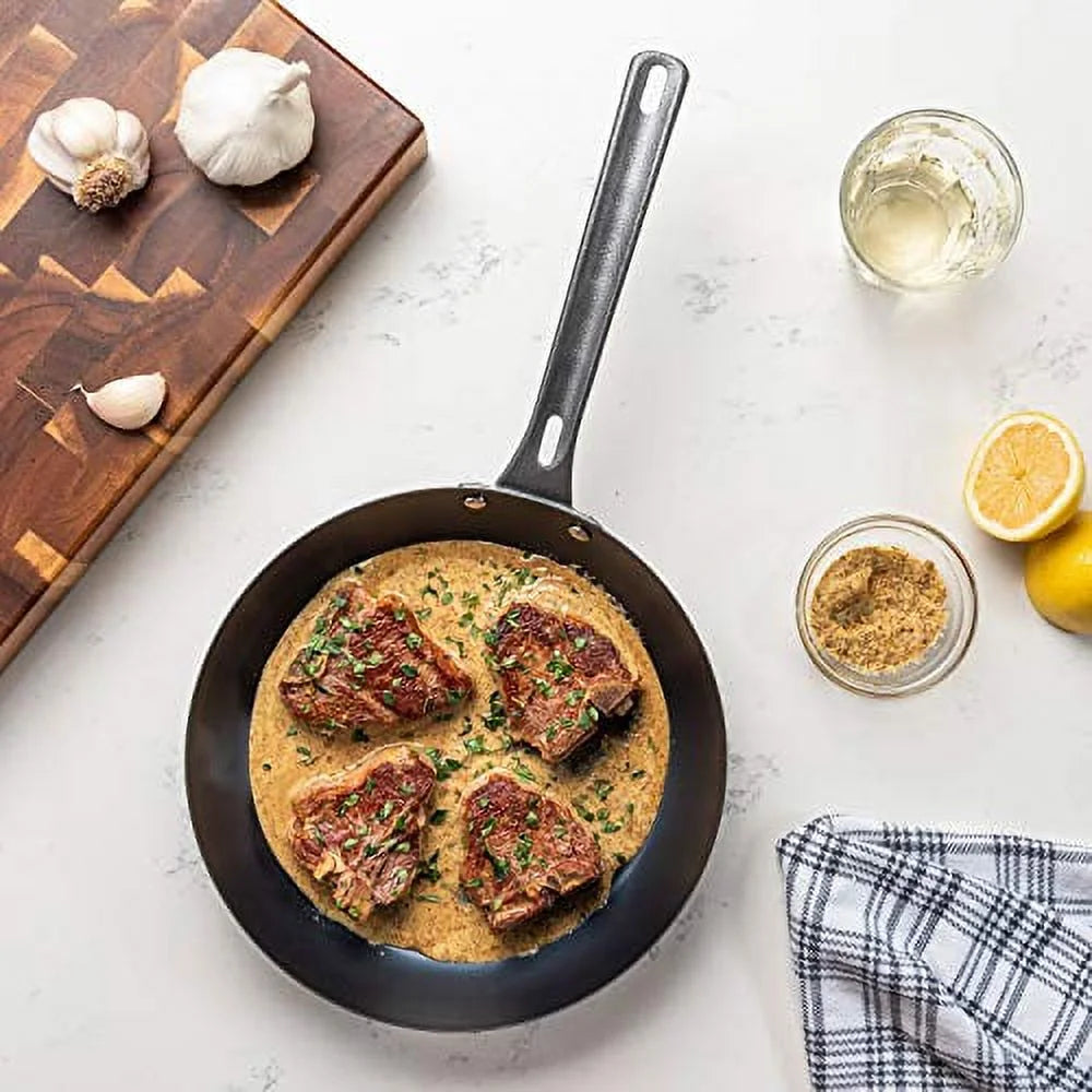 Blue Steel 2 Piece Fry Pan Set, 10-Inch & 12-Inch C512767