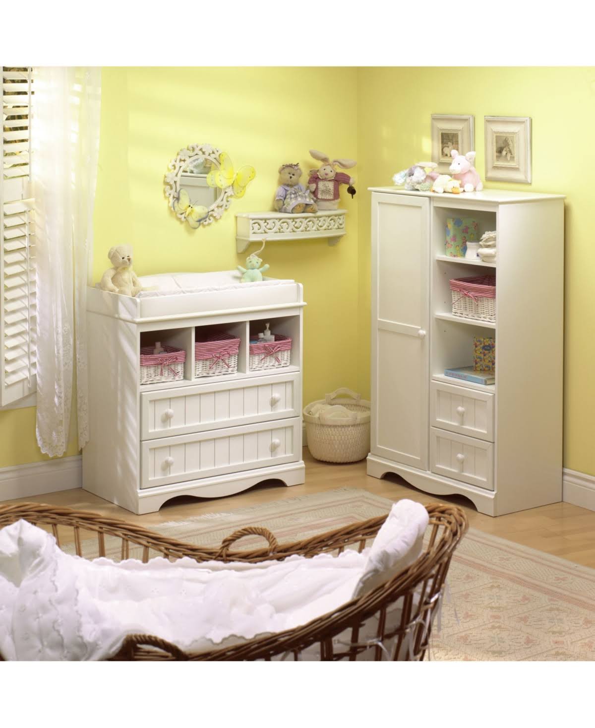 White Armoire V995