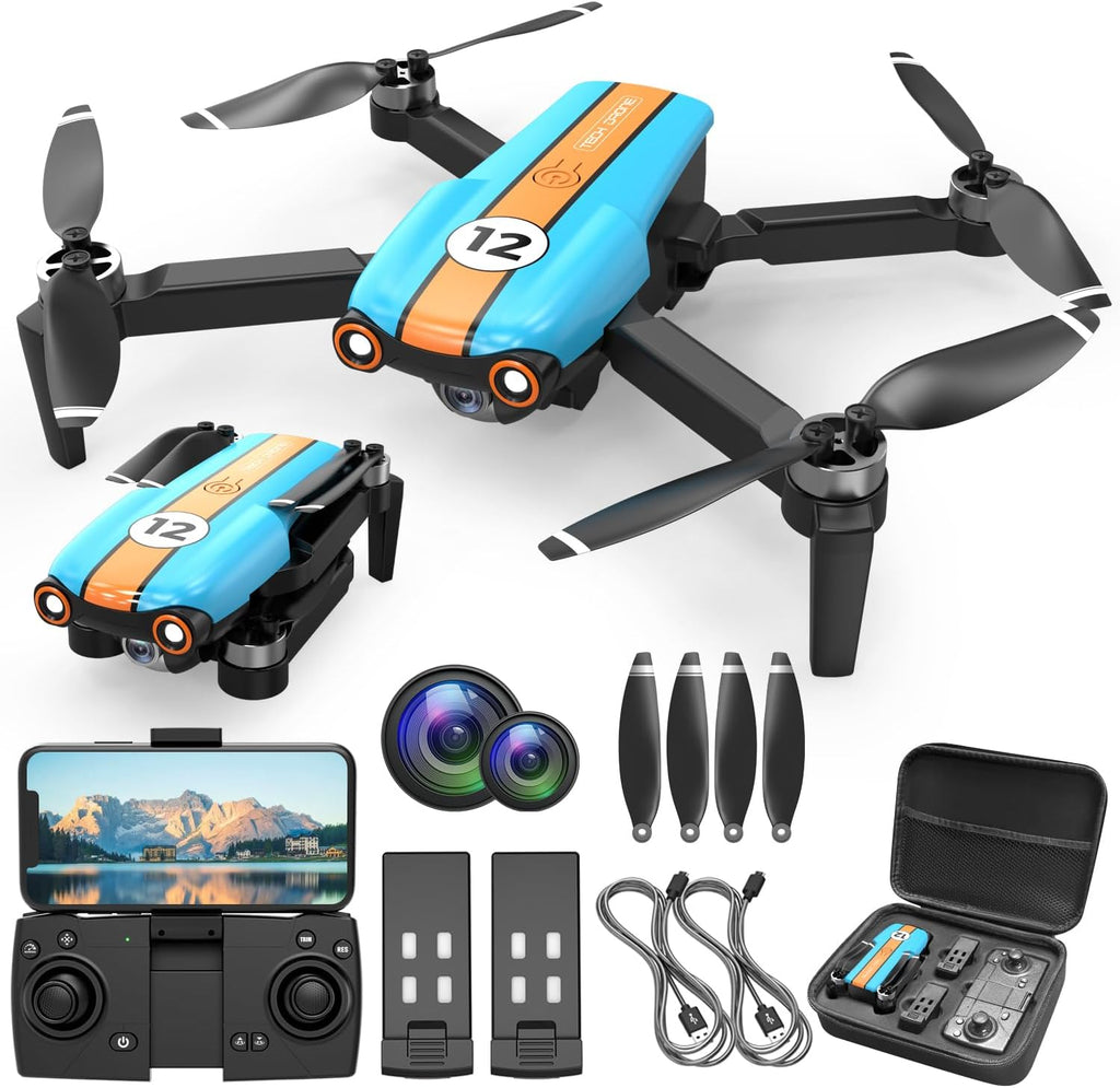 Drone with 4K Camera, Foldable, Less than 249g, 26 Mins Flight Time, Brushless Motor, Altitude Hold, 2 Batteries W801881