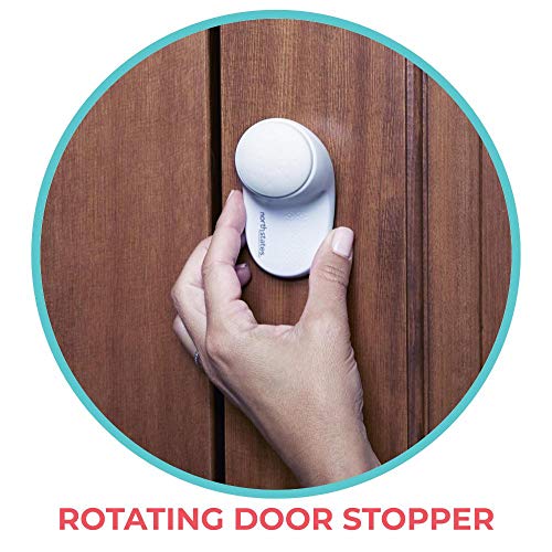 White Rotating Door Stopper V8975