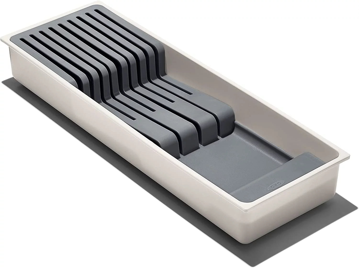 Compact Knife Drawer Organizer White B358