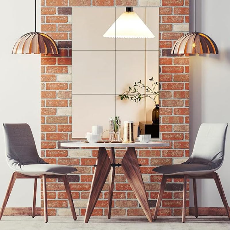 20x20cm Self Adhesive Flexible Mirror Sheet R38944