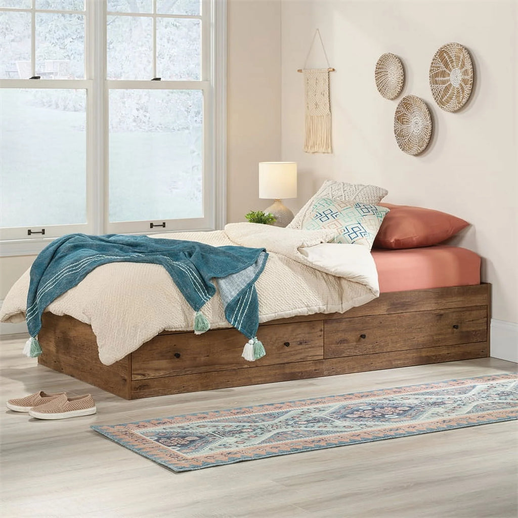 Vintage Oak Engineered Wood Bed F120