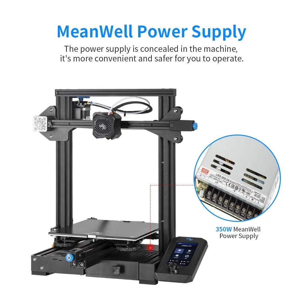 3D Printer Printing Size 220x220x250mm Aluminum Black O28032