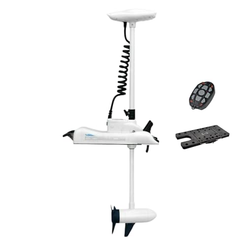 12V 55LB 48 Inch Shaft Bow Mount Electric Trolling Motor with Remote Control V11302