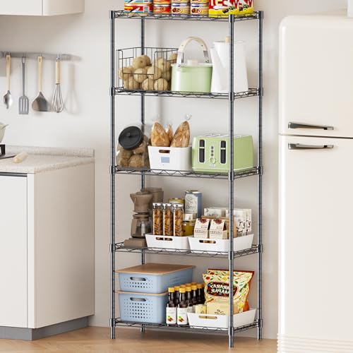 5-Tier Adjustable Metal Wire Shelving Unit Q736