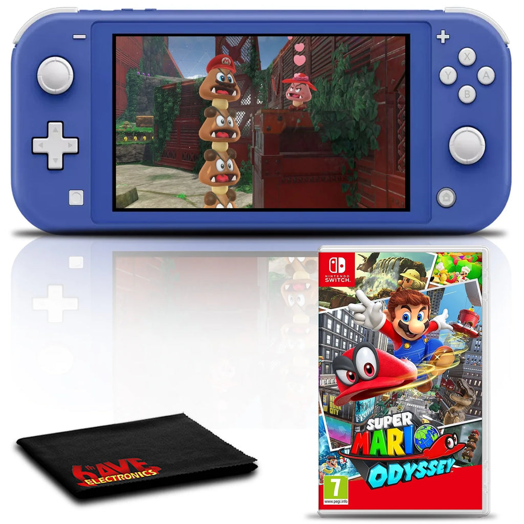 Blue Gaming Console Bundle with Super Mario Odyssey V718512