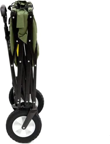 Black Steel Frame Collapsible Folding Utility Wagon P2930