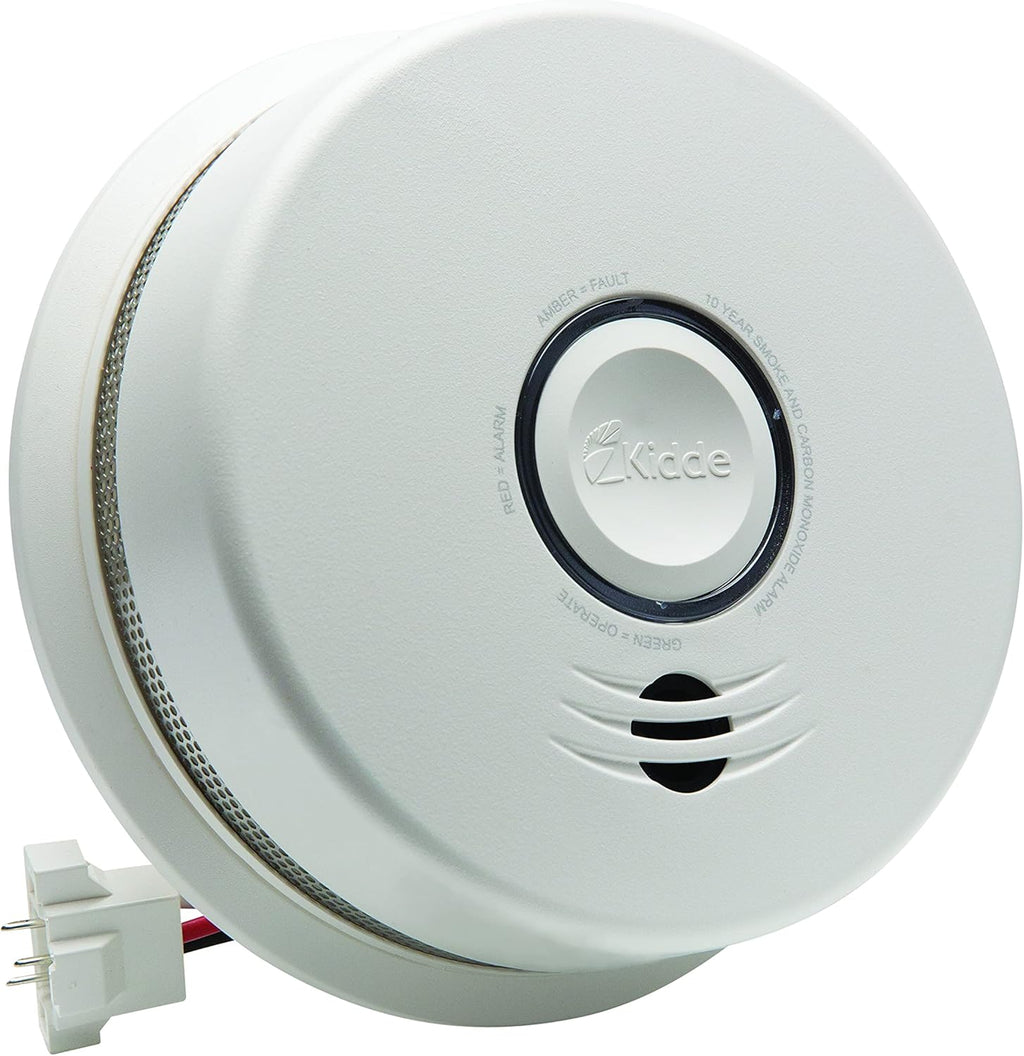Wireless Hardwired Smoke Detector with 10-Year Battery Backup and Photoelectric Sensor U469