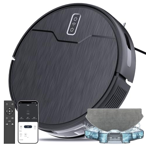 Robot Vacuum and Mop Combo with Large Capacity Dustbin D698385