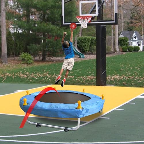 55'' Small Trampoline with Safety Enclosure Net H744712
