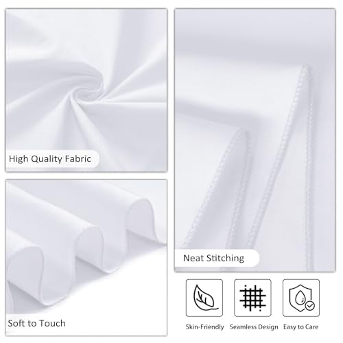 12 Pack White 120 Inch Round Polyester Tablecloth W4005
