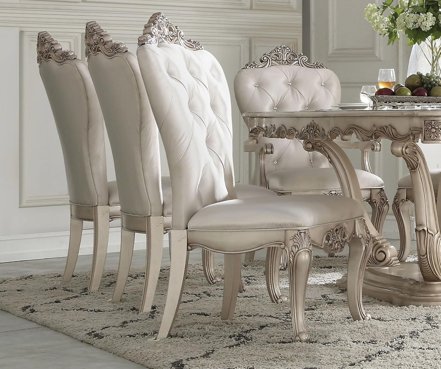 9-Piece Dining Set with Extendable Table, 6 Side Chairs and 2 Arm Chairs X123943