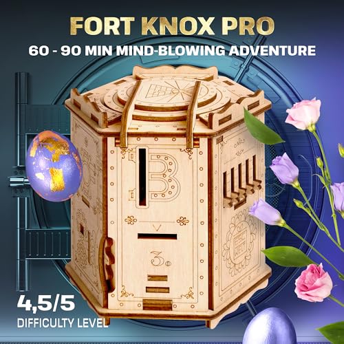 Wooden Puzzle Box with Hidden Compartment W21103