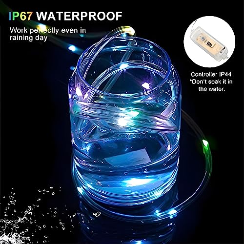 66ft 200leds Solar Powered White Rope Lights I6633