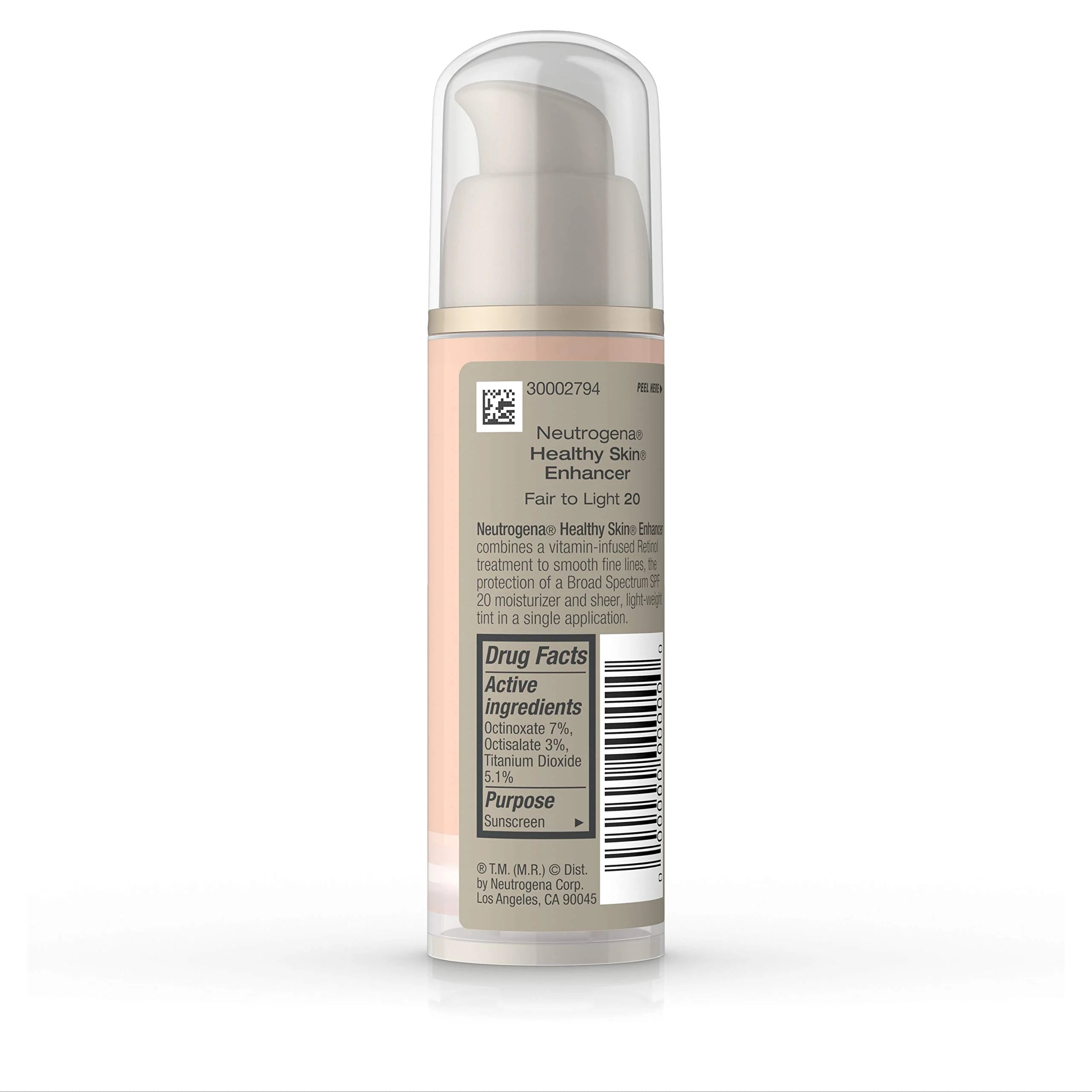 Fair To Light 20 Face Tint With Retinol & Broad Spectrum Spf 20 Sunscreen, 1 Fl. Oz E3204
