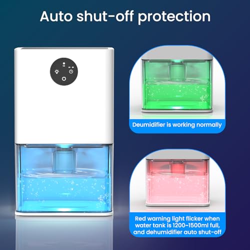 50 OZ Small Dehumidifier with Auto Shut Off O6939