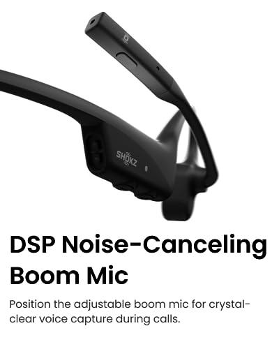 Open-Ear Bone Conduction Wireless Bluetooth Computer Headset with Noise Canceling Mic W5396
