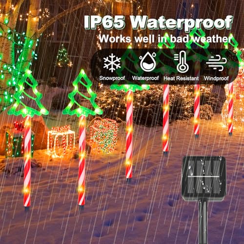 6 Pack Solar Christmas Pathway Lights X2296