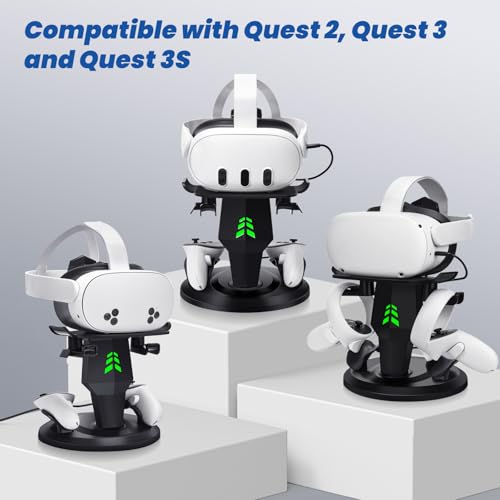VR Charging Stand for Quest 3, Quest 3S, Quest 2 Headset Q7865